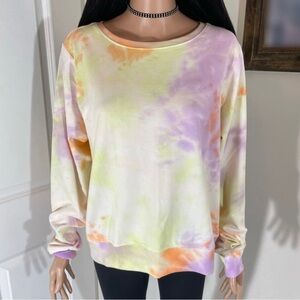 💥NWT💥 WildFox Sherbet Colorful Tie Dye Sweatshirt Size XL